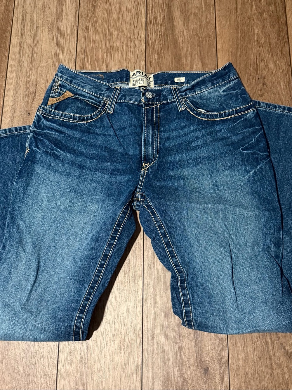 Ariat Men's Dark Blue Relaxed Fit Jeans